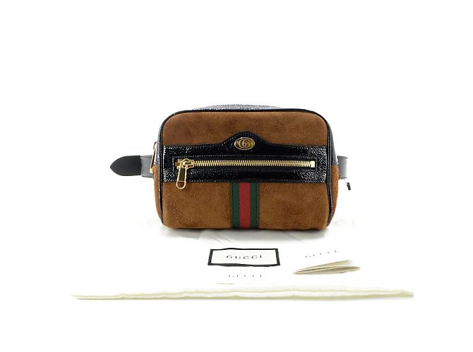 Gucci Marsupio Ophidia in camoscio 517076 - vista 2