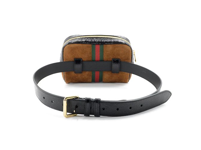 Gucci Marsupio Ophidia in camoscio 517076 - vista 4