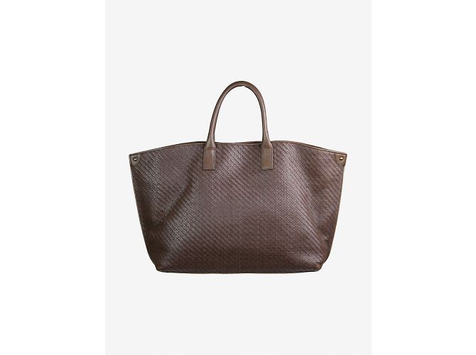 Akris Borsa messenger in pelle marrone Ai - vista 3