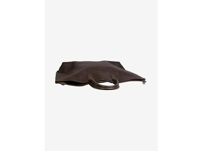 Akris Borsa messenger in pelle marrone Ai - vista 7