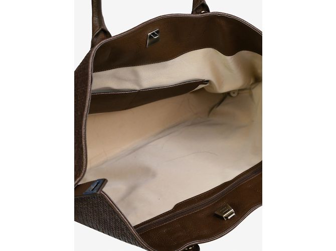 Akris Borsa messenger in pelle marrone Ai - vista 8