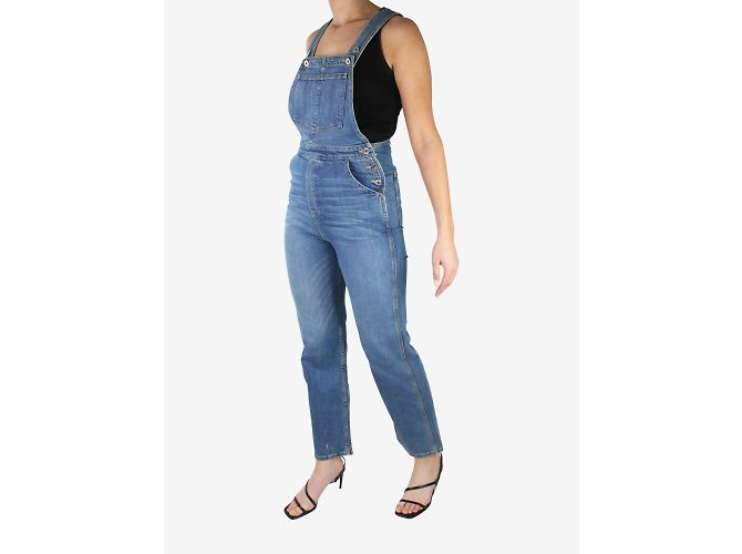 Eleven Paris Macacão jeans azul com perna reta - tamanho W27 - vista 3