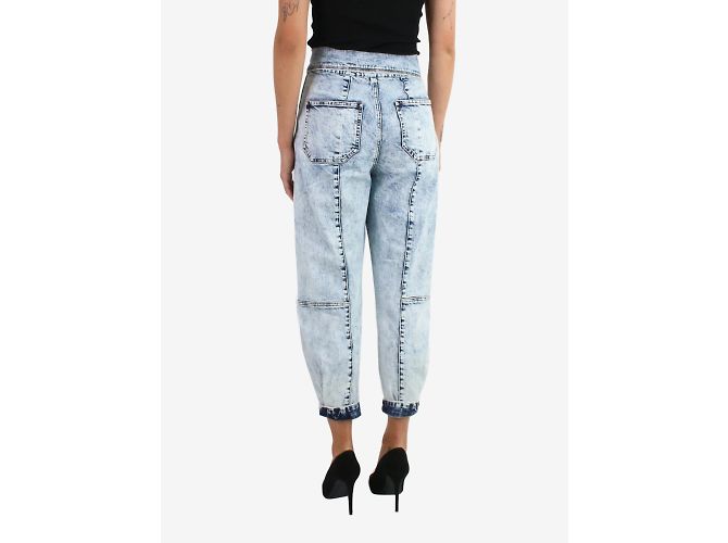 Ulla Johnson Blaue Jeans mit Acid-Waschung – Größe US 4 - Ansicht 3