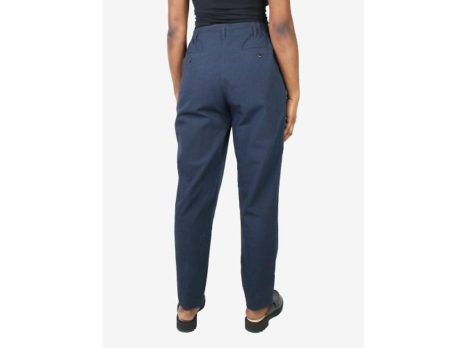 Pomandère Navy front pleated trousers - size IT 42 - view 3