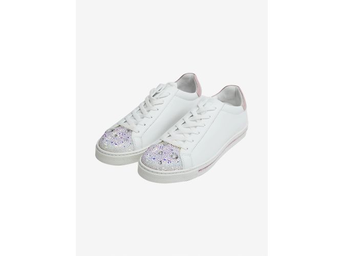 Rene Caovilla Baskets blanches à paillettes - taille EU 39 - vue 2