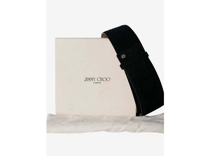 Jimmy Choo Schwarzer Wildledergürtel - Ansicht 5