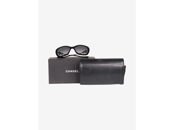 Chanel Gafas de sol oversize negras Negro - vista 7