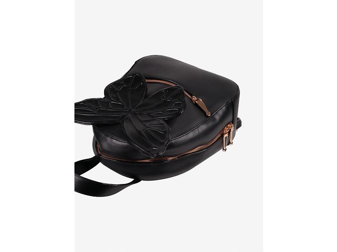 Sophia webster Zaino farfalla Kiko in pelle nera - vista 5