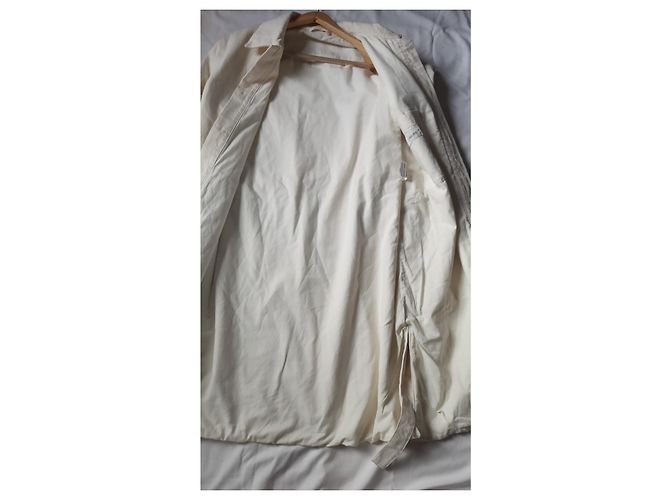 Cappotto Lemaire Runway Cotone Eggshell Bianco sporco - vista 10
