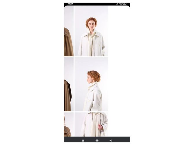 Cappotto Lemaire Runway Cotone Eggshell Bianco sporco - vista 13