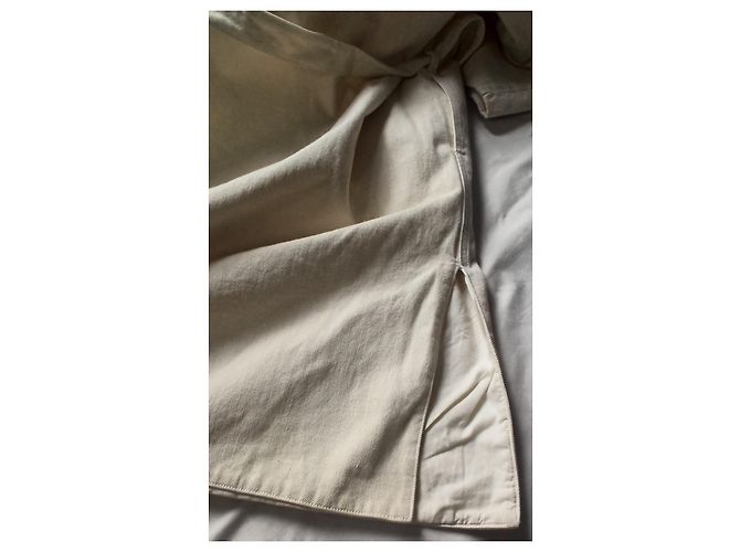 Cappotto Lemaire Runway Cotone Eggshell Bianco sporco - vista 7