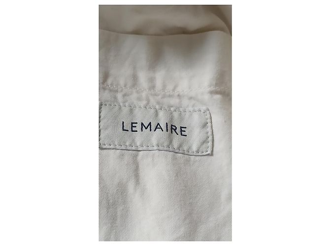 Cappotto Lemaire Runway Cotone Eggshell Bianco sporco - vista 9
