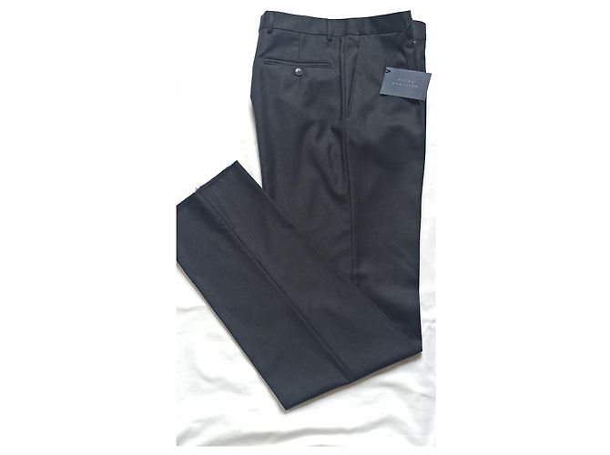 Autre Marque BRIAN HAMILTON Wool Pants Black - view 3