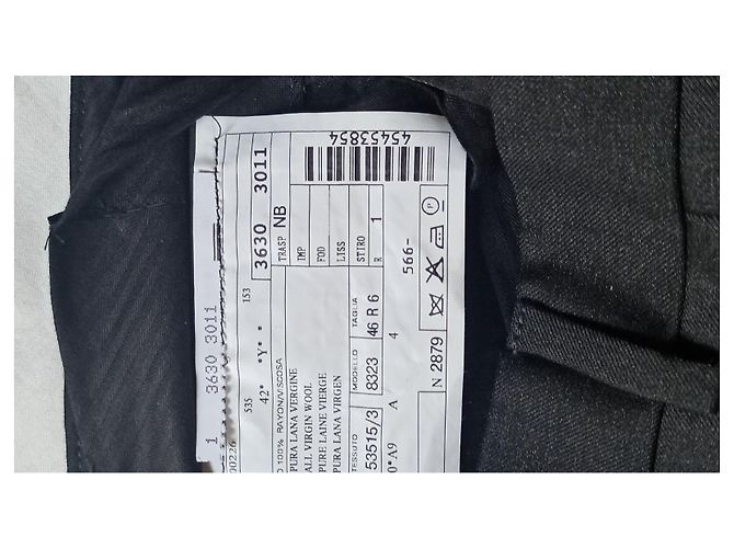 Autre Marque BRIAN HAMILTON Wool Pants Black - view 4