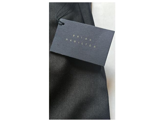 Autre Marque BRIAN HAMILTON Wool Pants Black - view 7