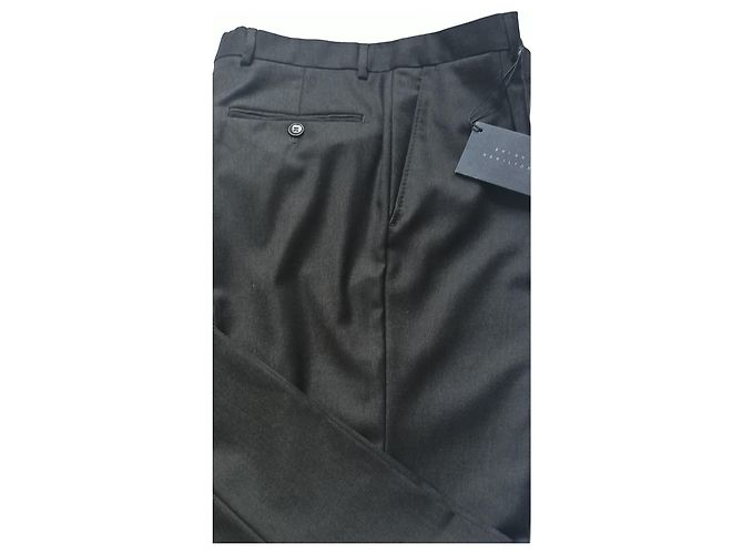 Autre Marque BRIAN HAMILTON Wool Pants Black - view 8