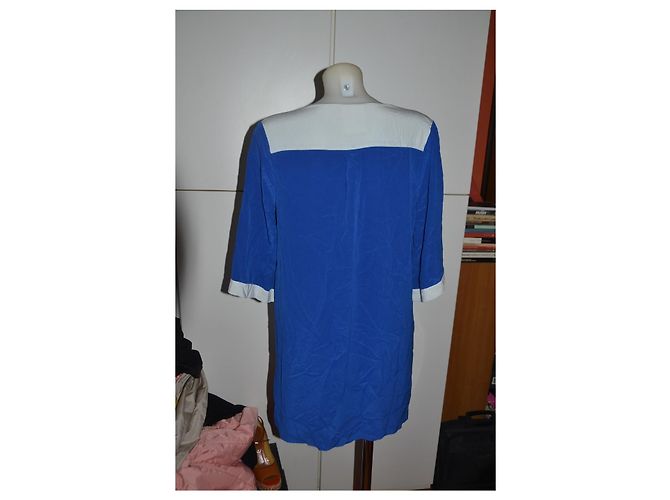 Autre Marque Semi Couture Seiden Minikleid Hellblau - Ansicht 2