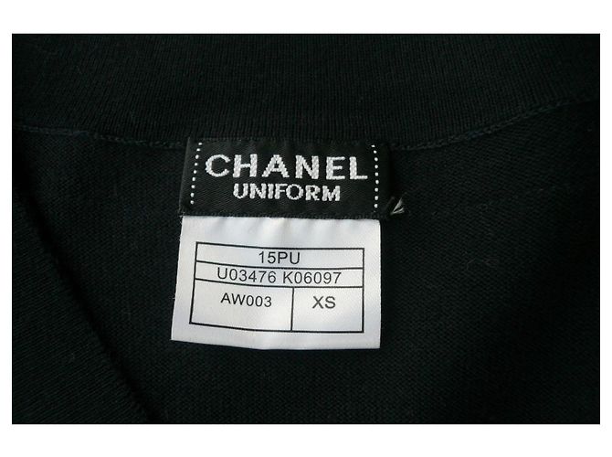 CHANEL Chaleco de algodón azul marino TXS muy buen estado - Ansicht 5