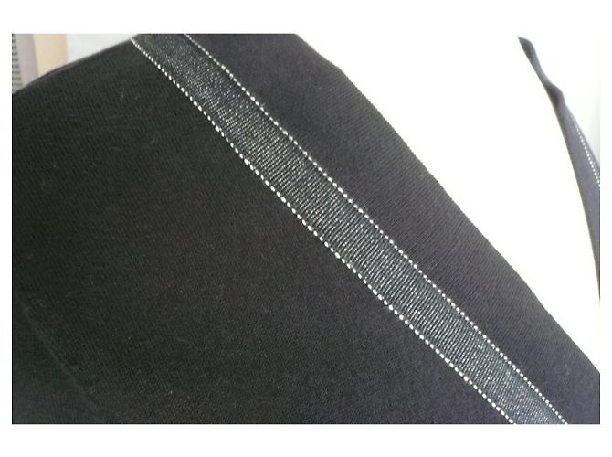 CHANEL Chaleco de algodón azul marino TXS muy buen estado - Ansicht 7