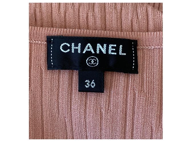 Chanel Resort 2018 Crinkle-Strickoberteil Pink - Ansicht 7