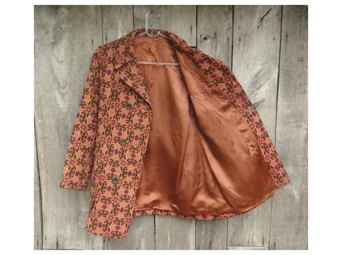Autre Marque casaco vintage 70tamanho de 38 Laranja - vista 2