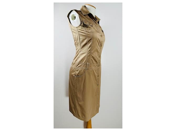 Vestido Bogner Beige de Algodón - vista 4