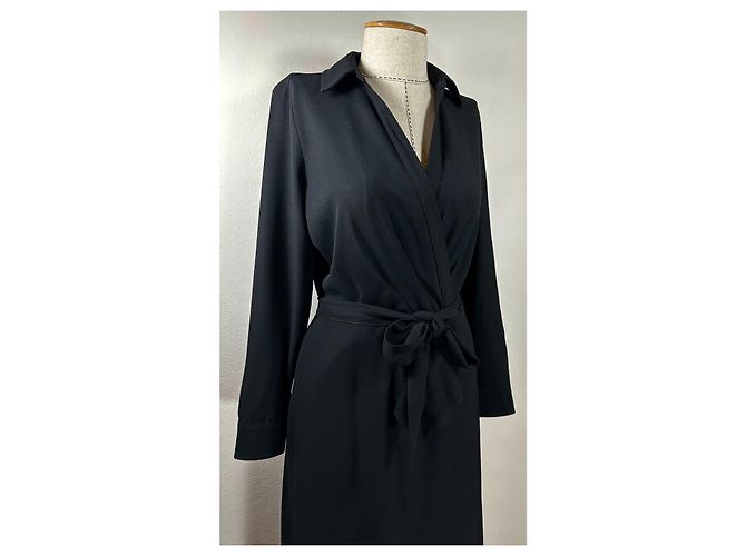 Ralph Lauren Kleid Schwarz Polyester - Ansicht 2