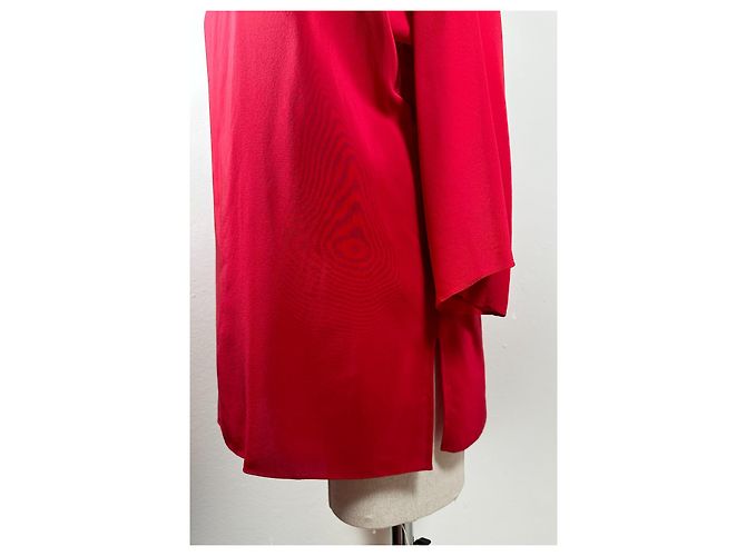 Blusa de seda roja Ralph Lauren - vista 3