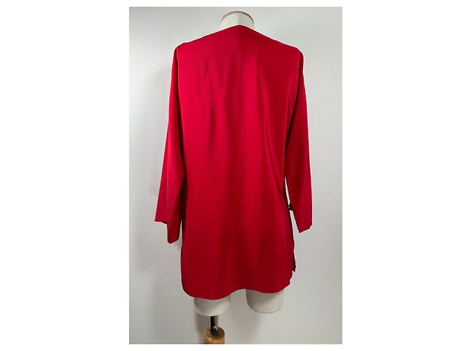 Blusa de seda roja Ralph Lauren - vista 4