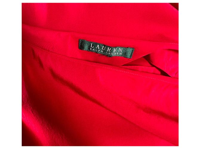 Blusa de seda roja Ralph Lauren - vista 5