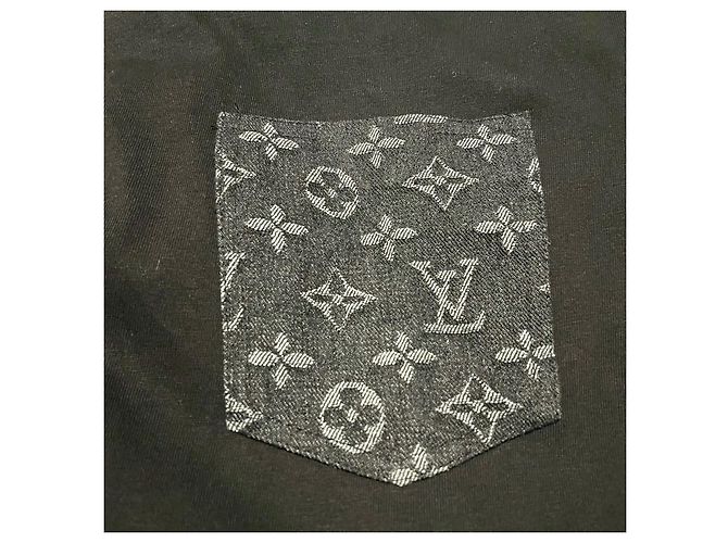 Montsouris T-shirt Louis Vuitton Catena color oro (M-size) Nero - vista 10