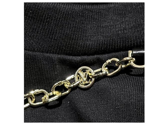 Montsouris T-shirt Louis Vuitton Catena color oro (M-size) Nero - vista 9