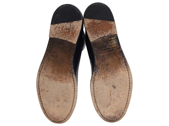 Isabel Marant Bottines Chess en Cuir Noir - vue 5