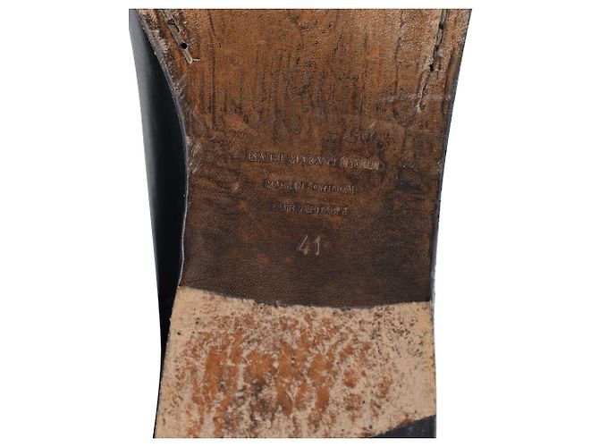 Isabel Marant Bottines Chess en Cuir Noir - vue 6