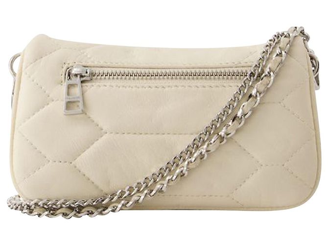 Bolsa Hobo Rock Nano - Zadig & Voltaire - Couro - Branco - vista 3