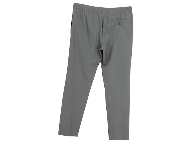 Calça justa Hermès Saint Germain em lã cinza - vista 2