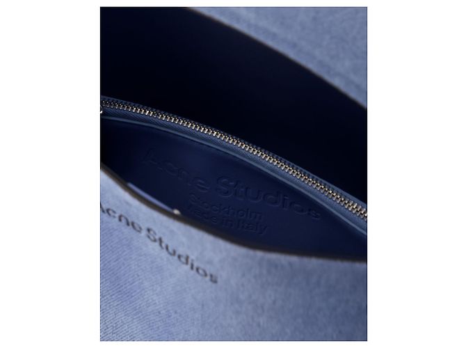 Bolso bandolera Musubi Mini - Acne Studios - Piel - Azul claro - vista 4