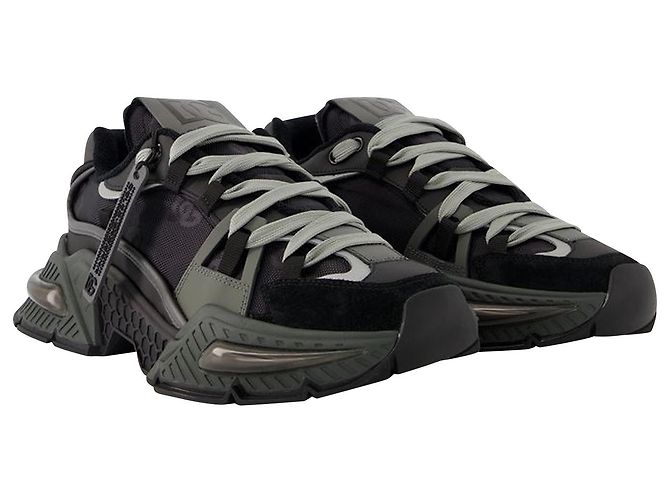 Dolce & Gabbana Airmaster Sneakers - Dolce&Gabbana - Leather - Black - view 2
