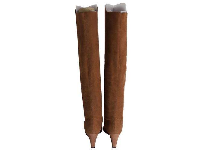Stivali al ginocchio Stuart Weitzman Blaire in pelle scamosciata marrone - vista 4