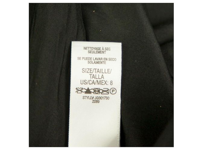 Juicy Couture Schwarzes seidiges Devore-Velours-Minikleid mit Blumenperlen, Größe 8 - Ansicht 7