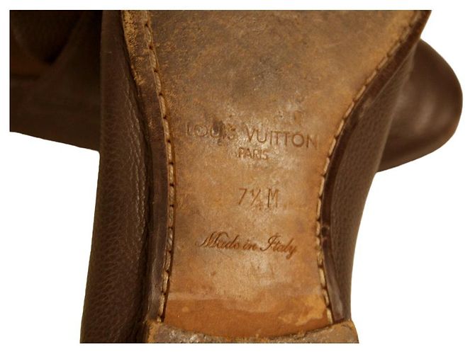 Louis Vuitton Mocassini Slip On con Nappe in Pelle Grigio Talpa da Uomo 7.5 M - vista 7