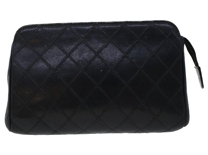 CHANEL Beutel Lammfell Schwarz CC Auth 47074 - Ansicht 13