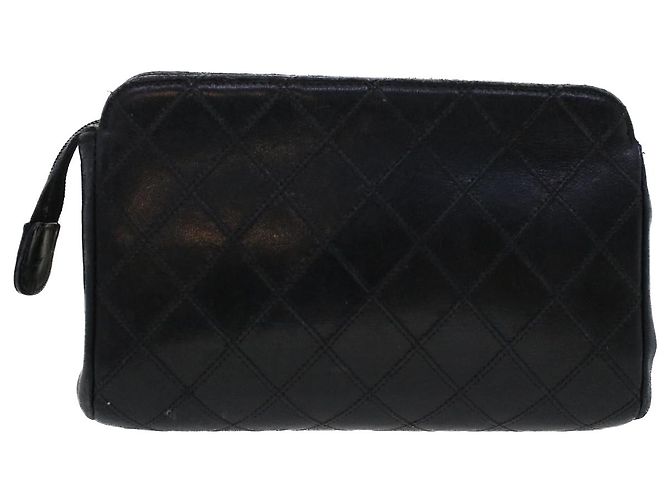 CHANEL Beutel Lammfell Schwarz CC Auth 47074 - Ansicht 2