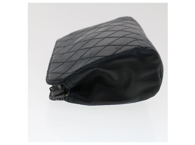 CHANEL Beutel Lammfell Schwarz CC Auth 47074 - Ansicht 3
