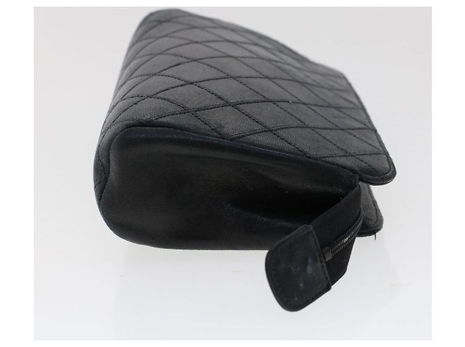 CHANEL Beutel Lammfell Schwarz CC Auth 47074 - Ansicht 4