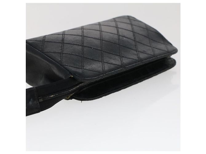 CHANEL Beutel Lammfell Schwarz CC Auth 47074 - Ansicht 5