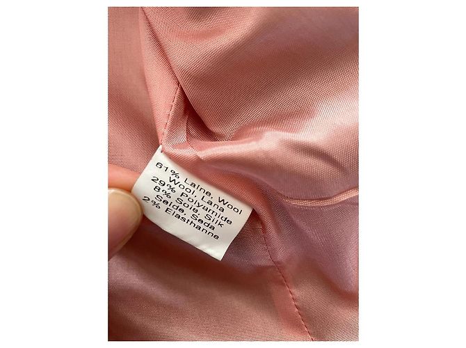 Autre Marque Chaqueta entallada Arayal de lana y seda burdeos Beige - vista 5
