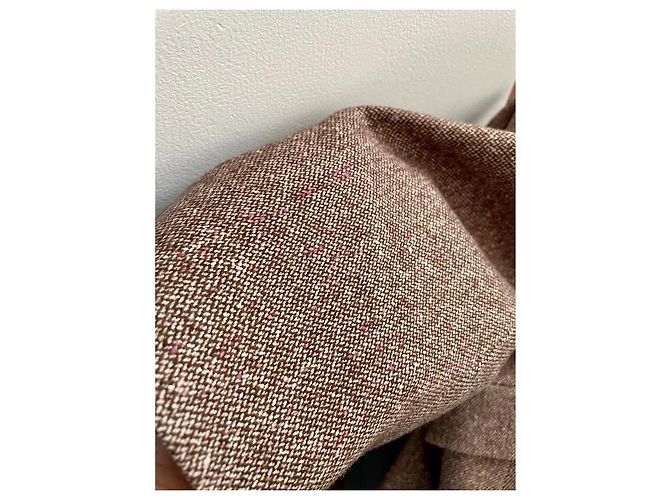 Autre Marque Chaqueta entallada Arayal de lana y seda burdeos Beige - vista 6