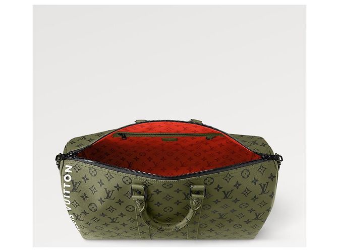 Abbesses Louis Vuitton LV Keepall 45 verde - vista 3
