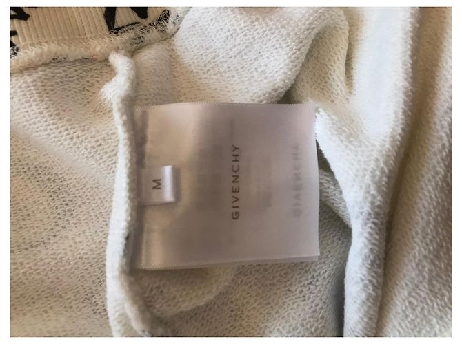 Givenchy Cremefarbener Graffiti-Hoodie - Ansicht 2
